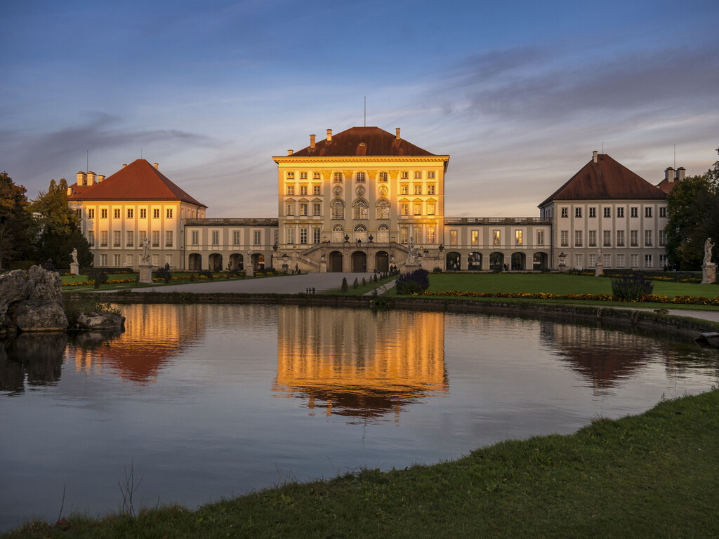 Sunset at Nymphenburg Palace Munich