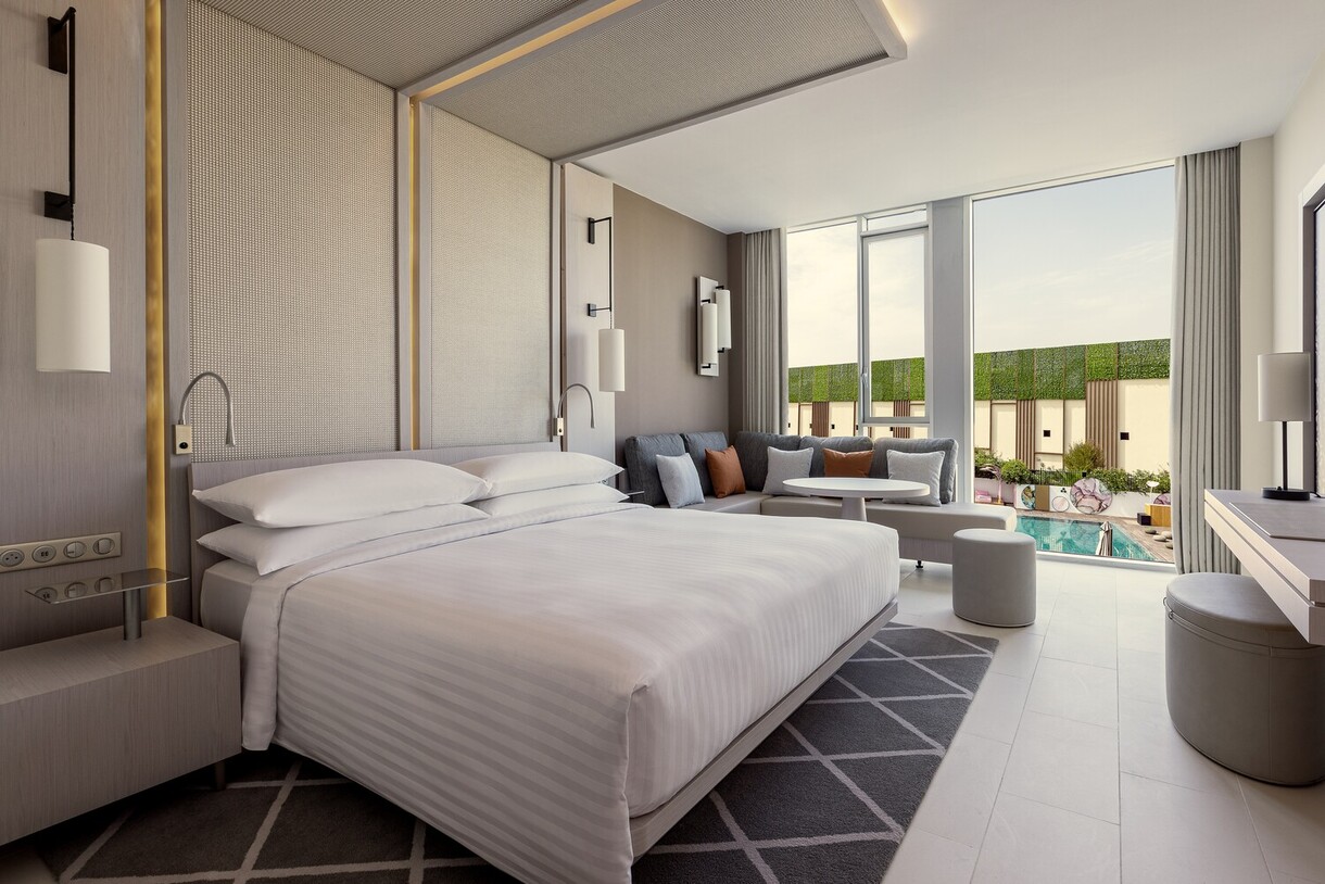 Rabat Marriott Hotel, Maroc - King Deluxe room - pool view