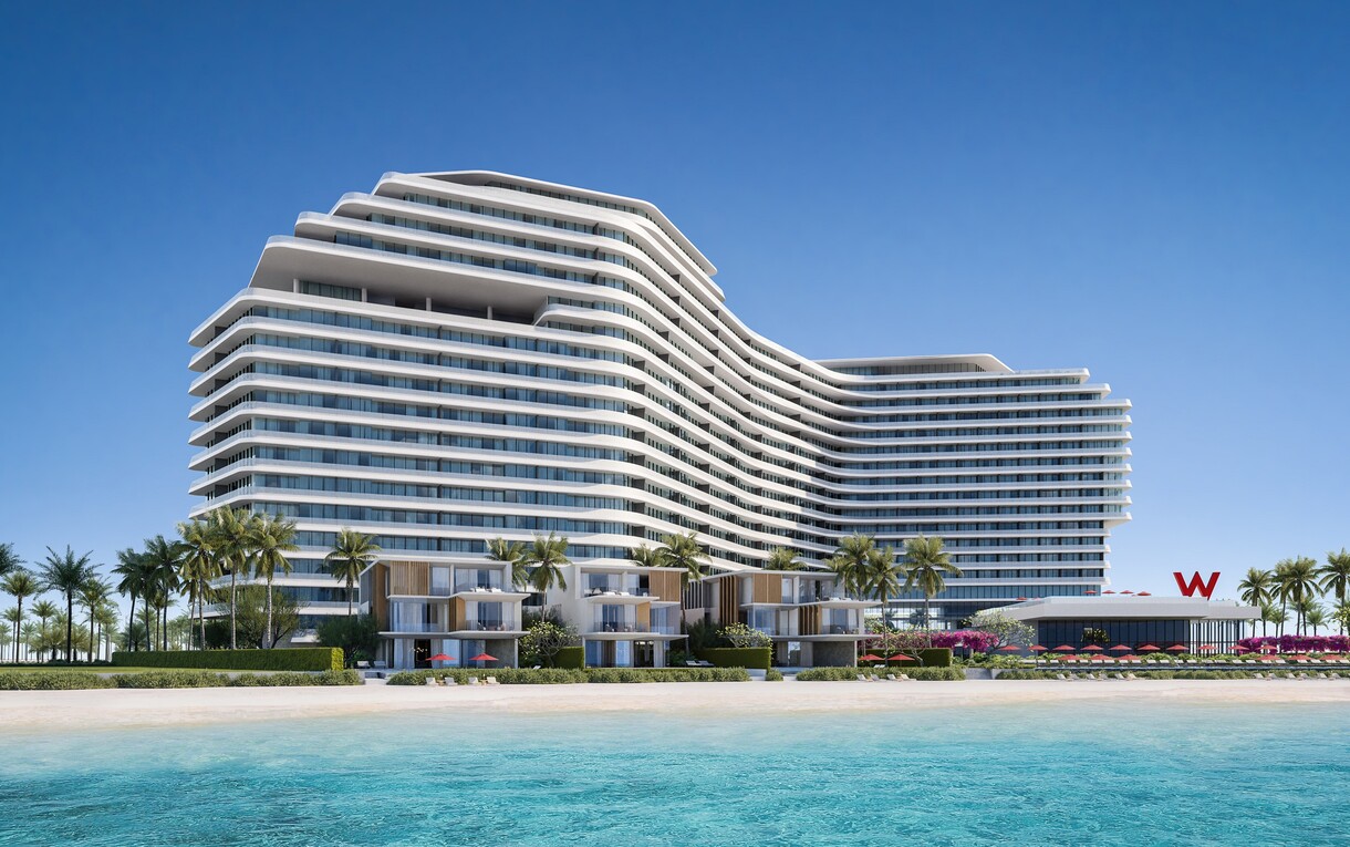 Rendering of W Al Marjan Island