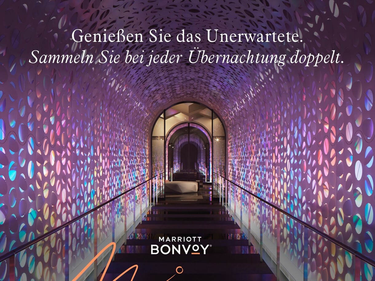 Genießen Sie das Unerwartete - Doppelt Punkte sammeln für jede Übernachtung bei der neuesten Aktion von Marriott Bonvoy