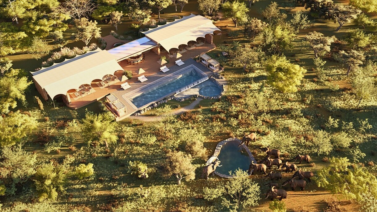 Render of Mapito Safari Camp, Serengeti, Autograph Collection – Aerial view