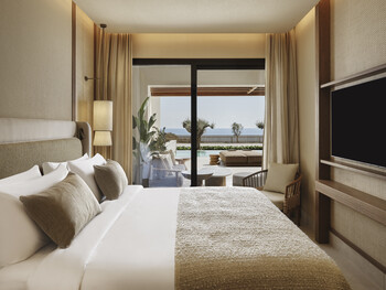 Amoh, a Luxury Collection Resort, Rhodes - Selene Suite Private Pool Sea View-bedroom