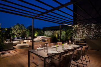 The Westin Palace - Milan Presidential Suite Terrace By Night 02