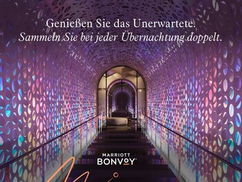 Genießen Sie das Unerwartete - Doppelt Punkte sammeln für jede Übernachtung bei der neuesten Aktion von Marriott Bonvoy