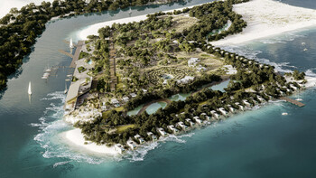 Render of The St. Regis Mirfa Beach Resort, Abu Dhabi